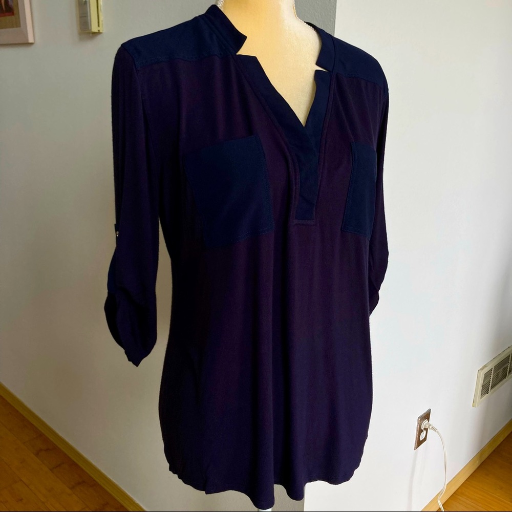 Calvin Klein Blue Knit Top